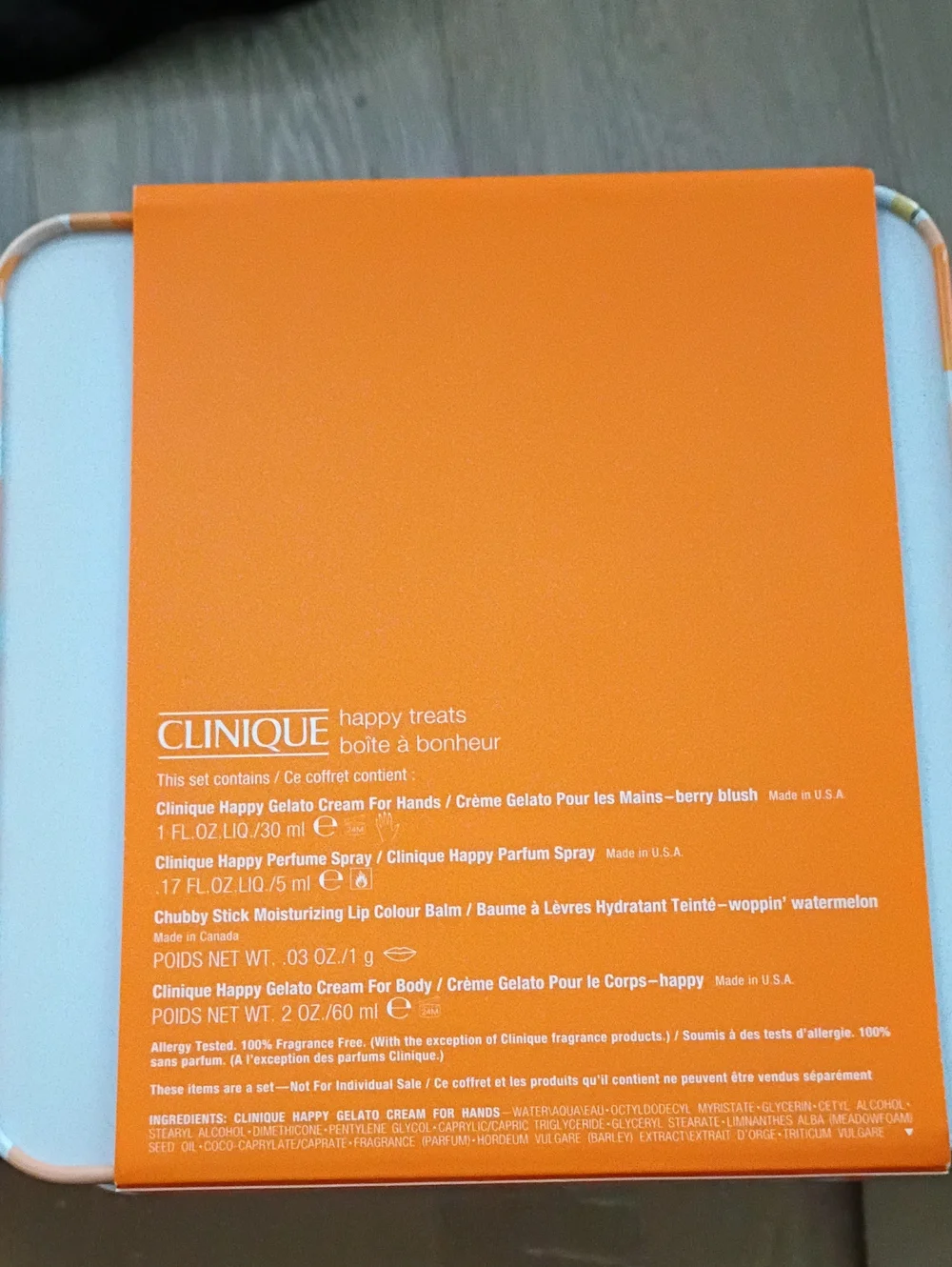 Clinique Pink & Orange Gelato Cream and Lip Balm Gift Set